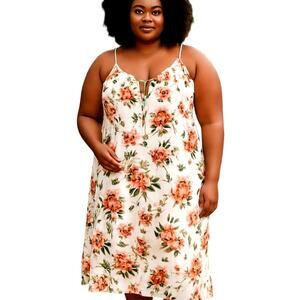Fashion Nova 2X Women's Sleeveless Maxi BOHO Sun Dress Plus Size 18W 20W XXL 2XL
